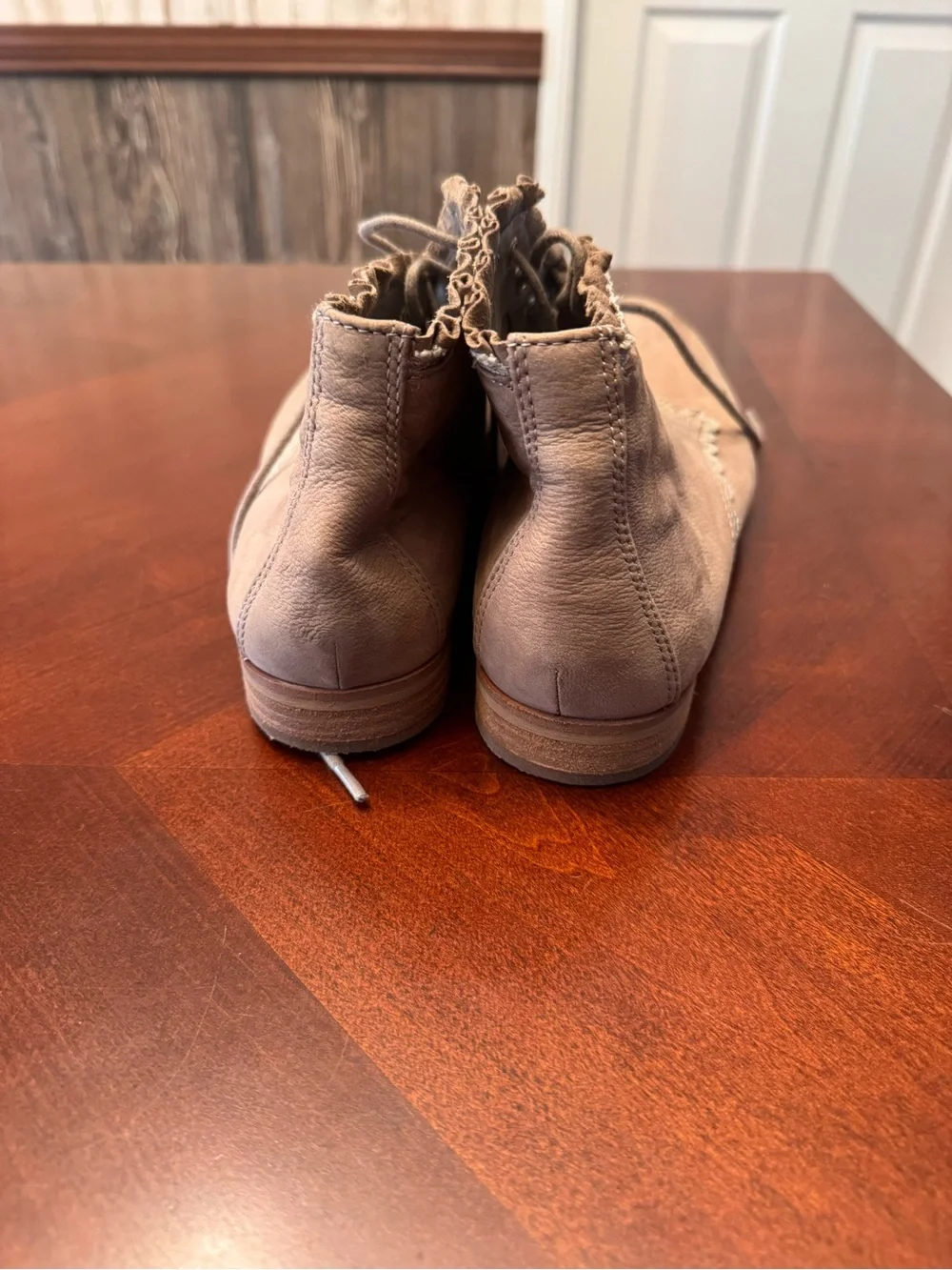 Gianni Bini Suede Lace-Up Boots